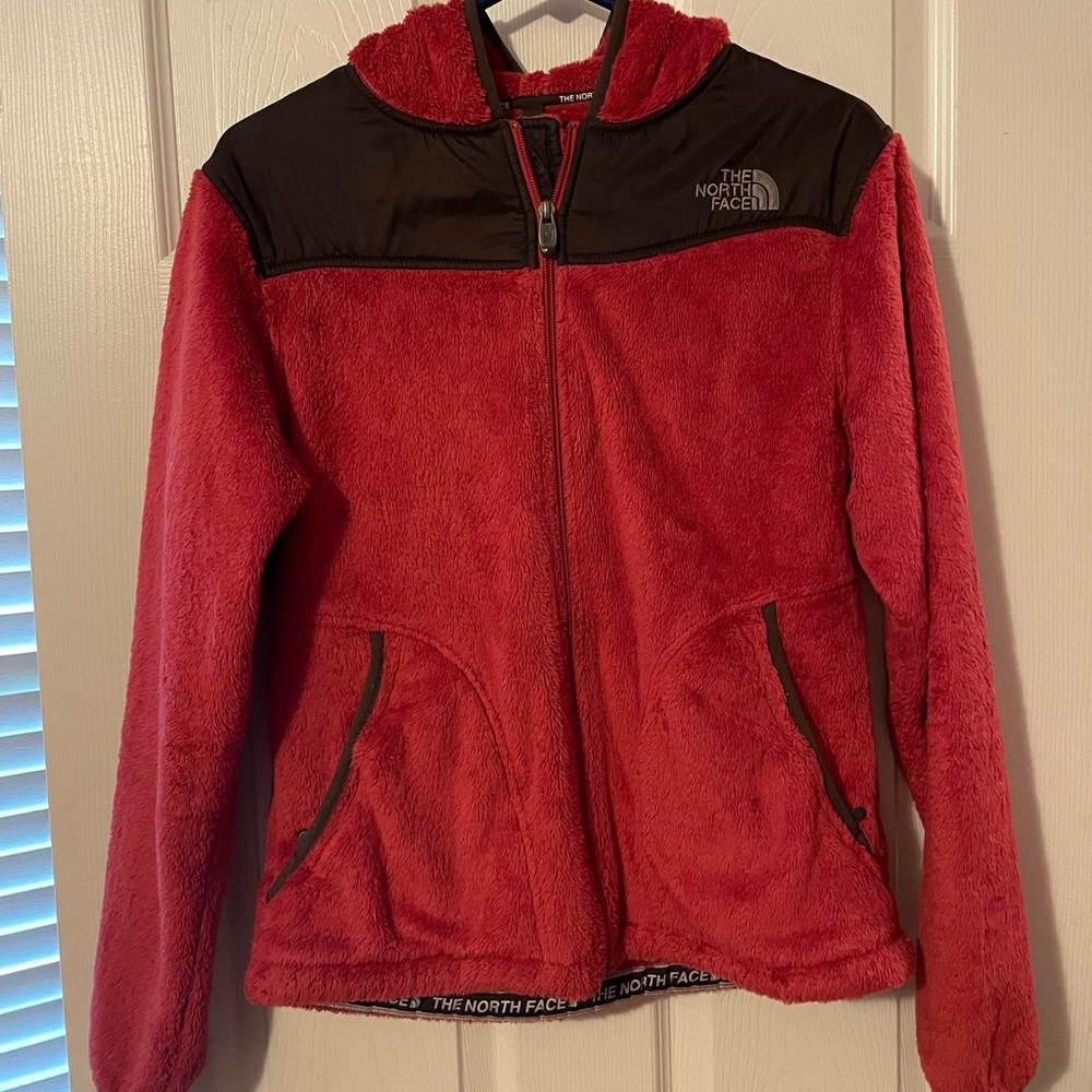 Medium Pink/Brown North Face Fleece